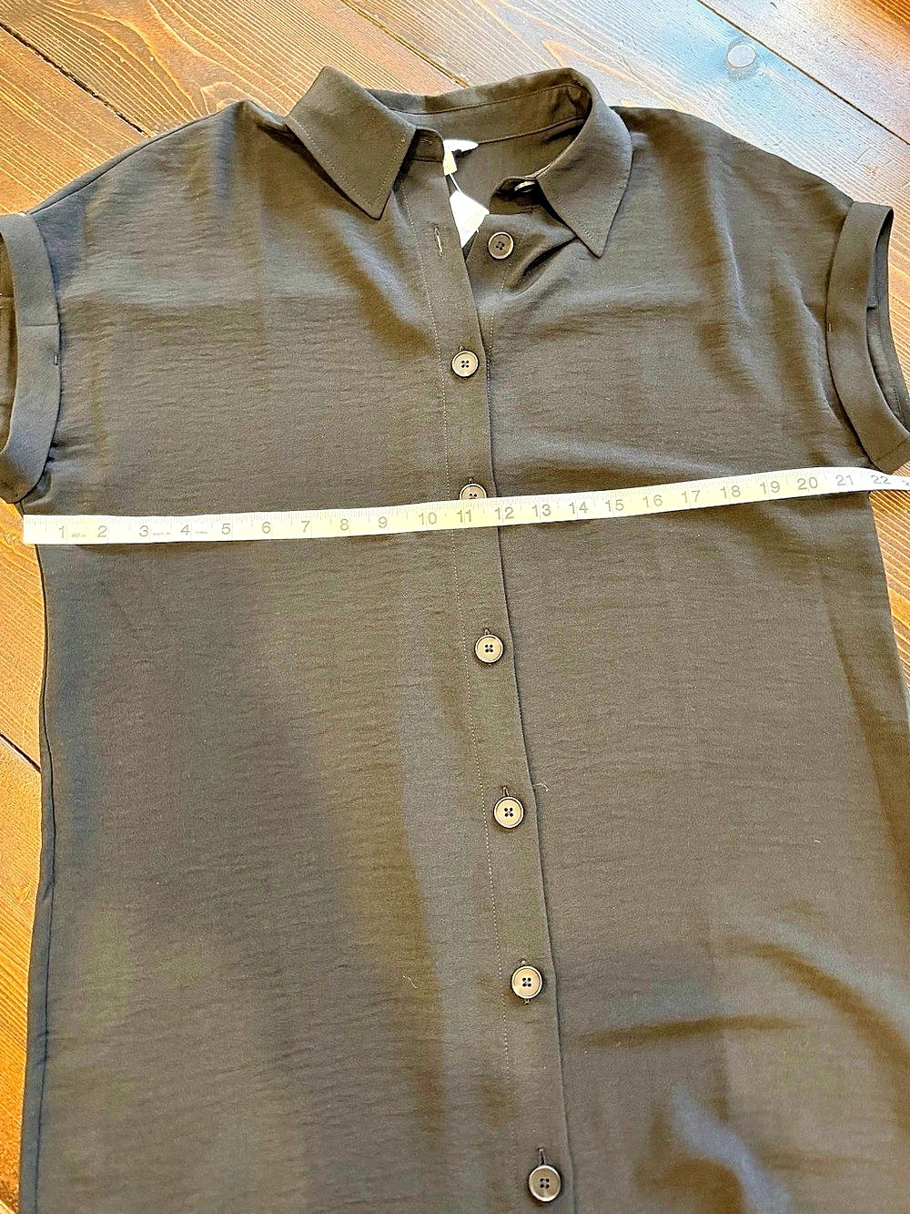 Reitmans Black Button Down Dress Size Medium NWT - Picture 5 of 5